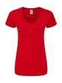 Dames T-shirt V Hals Iconic FOTL 61-444-0 Red